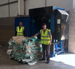 contract flooring with carpet bale