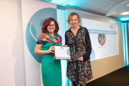 Ellen Petts of Greenstream accepting award 2019