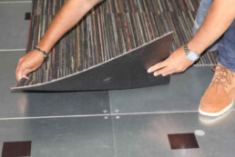 magnetic flooring reuse